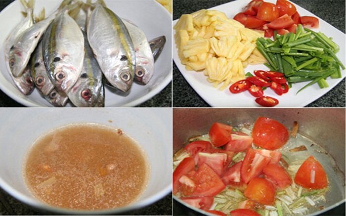 Cá chỉ vàng nấu canh chua